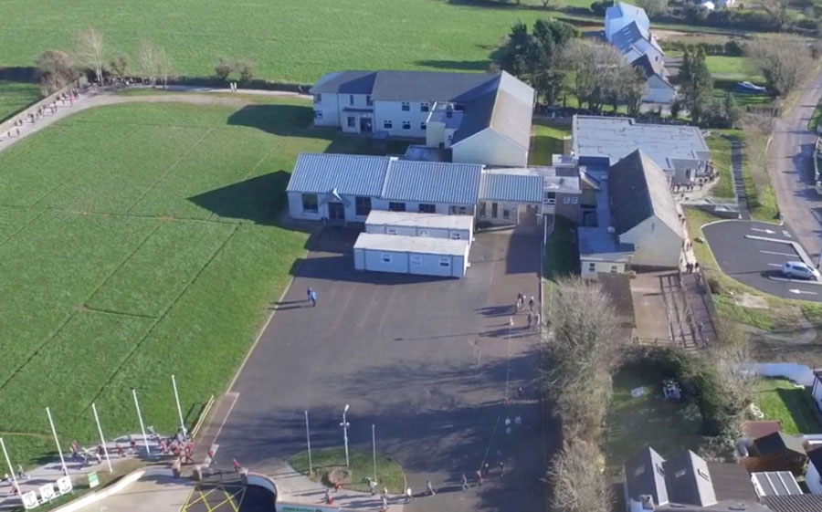 aghada school from air